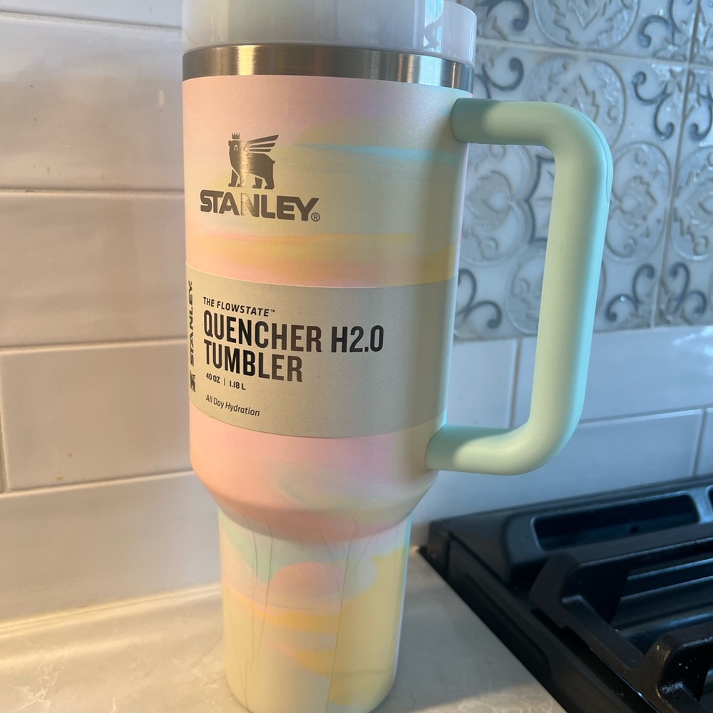40 oz - Stanley tumbler - NWT - warm serene brushstrokes
